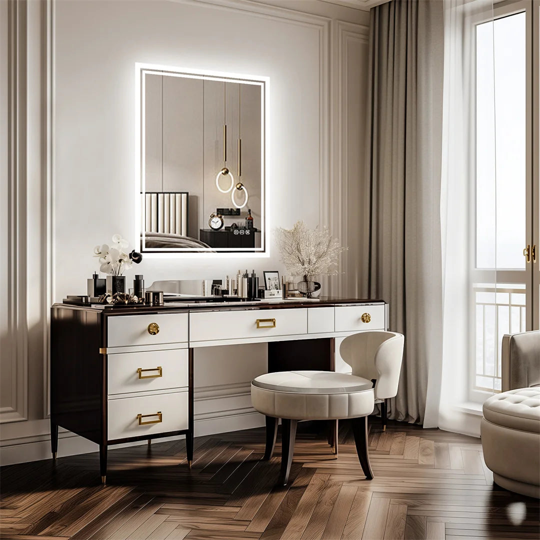 LUVODICRI Illuminate LED Backlit Frameless Bathroom Mirror