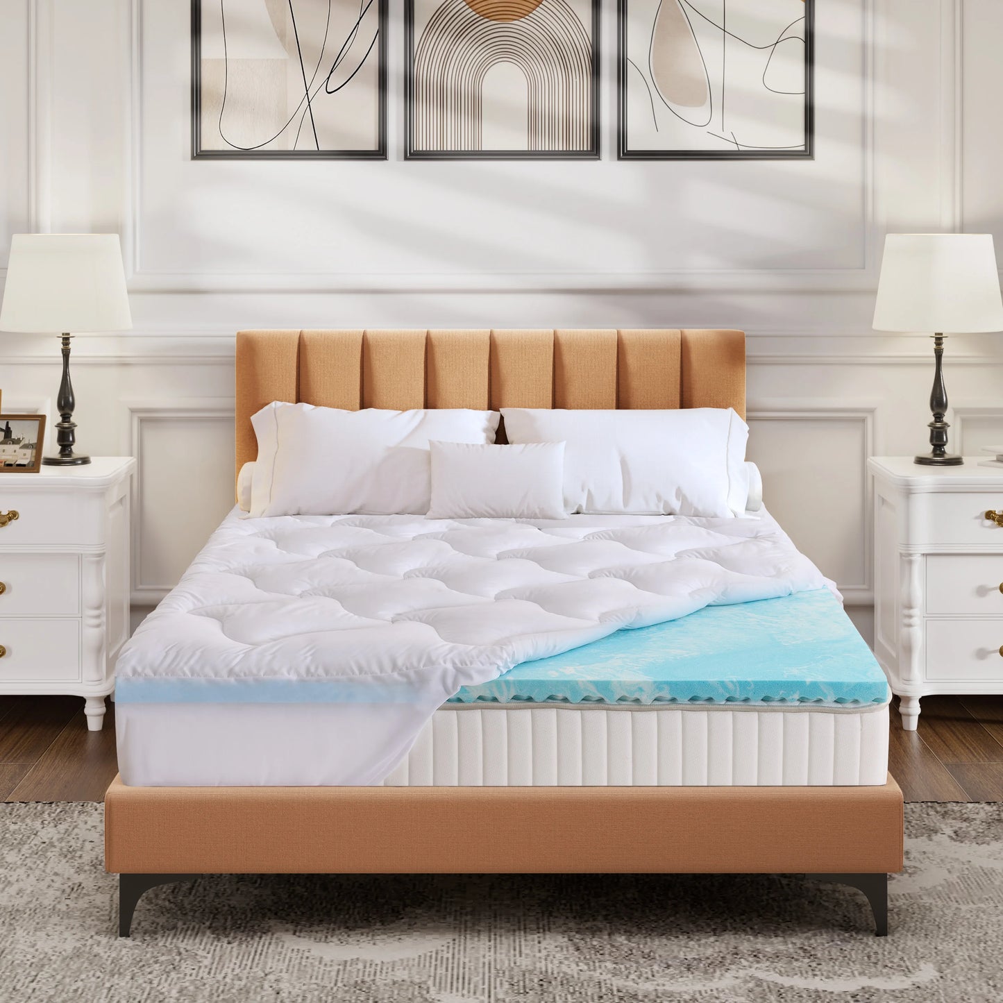 Hcore Dual-Sided Gel Memory Foam Mattress with Removable Cover