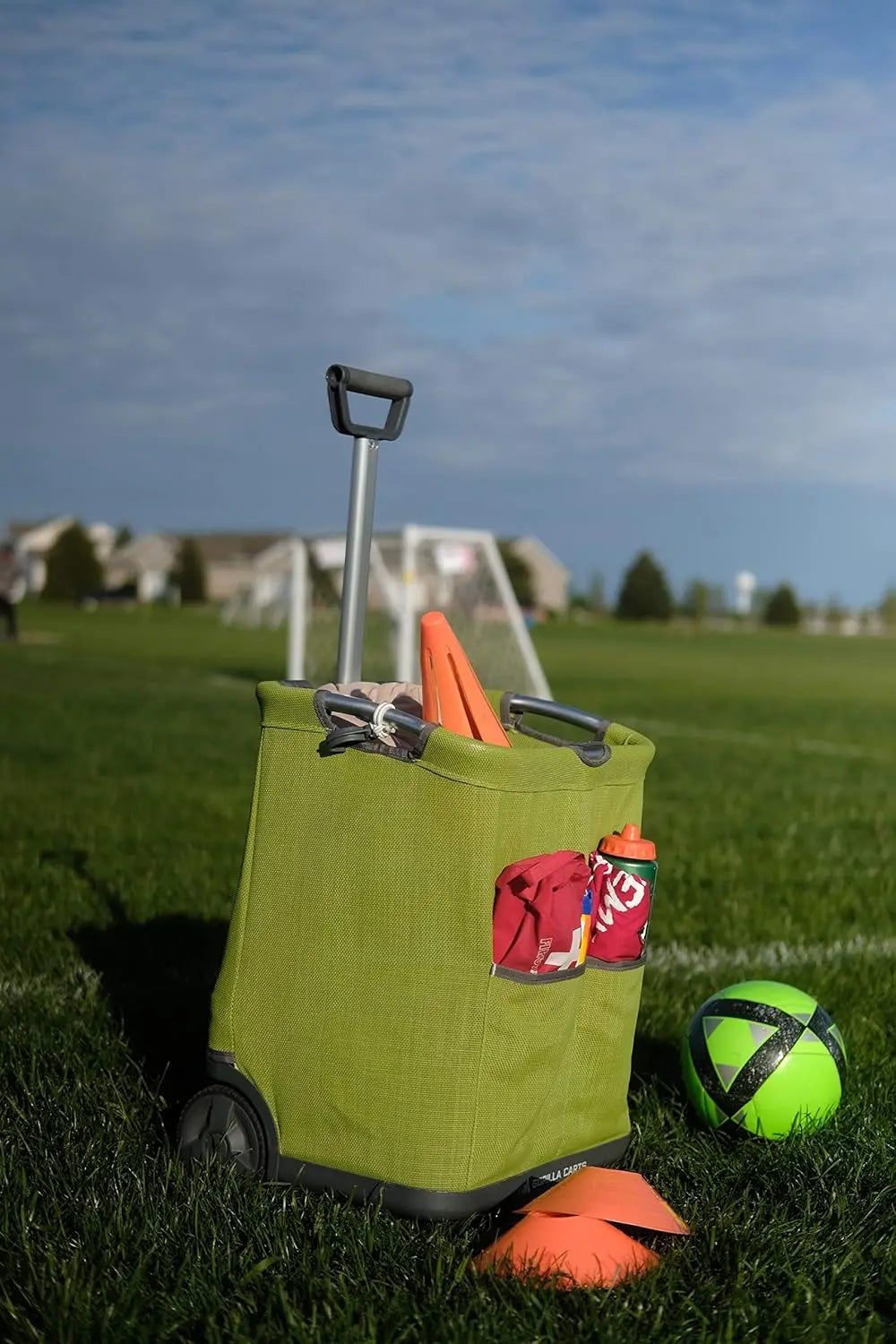 Collapsible Garden Cart 150-Pound Capacity Lightweight Aluminum Folds Flat