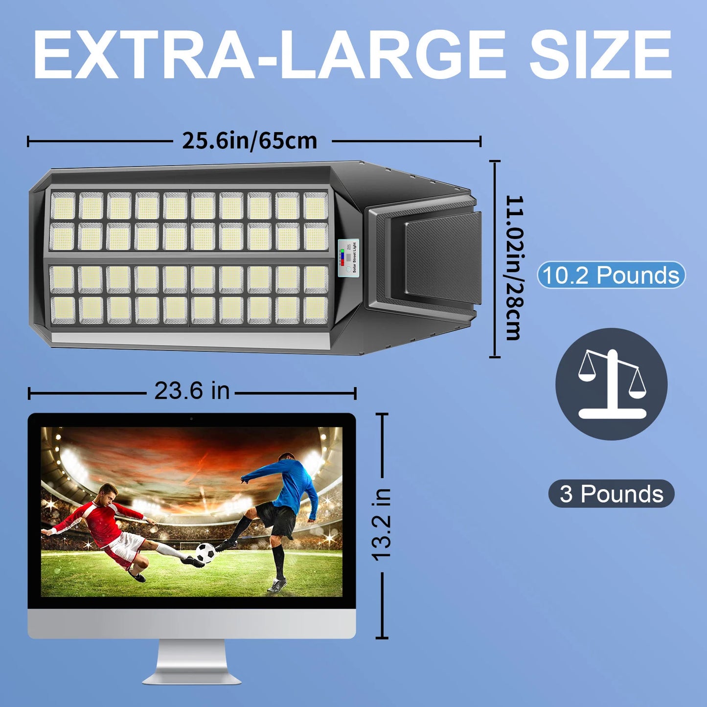 8000W Solar Street Light With Motion Sensor IP65 LED