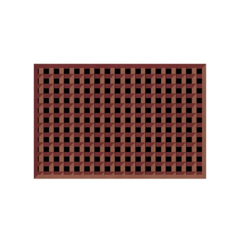 Modern Simple Carpets for Living Room Fluffy Soft  Bedroom Decor Plaid Carpet American Retro Lounge Rug Thickened Washable Mat