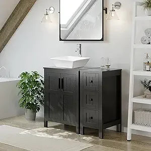Ticify Modern Bathroom Vanity With Sink Cabinet And Drawers