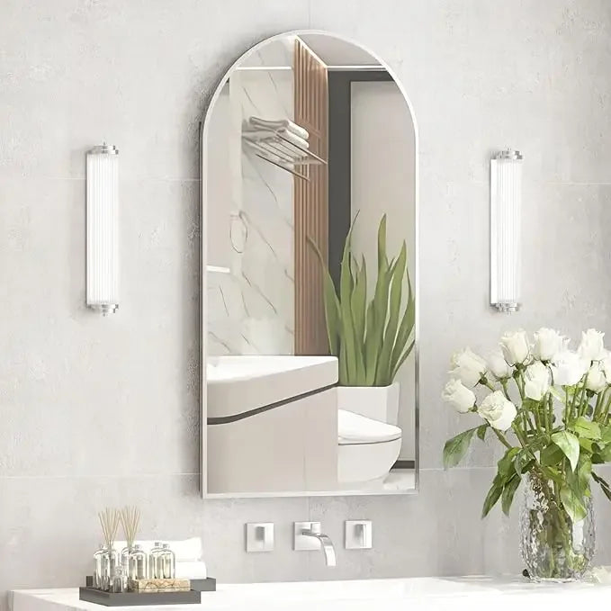 ANGDUO Arched Medicine Cabinet With Mirror For Bathroom