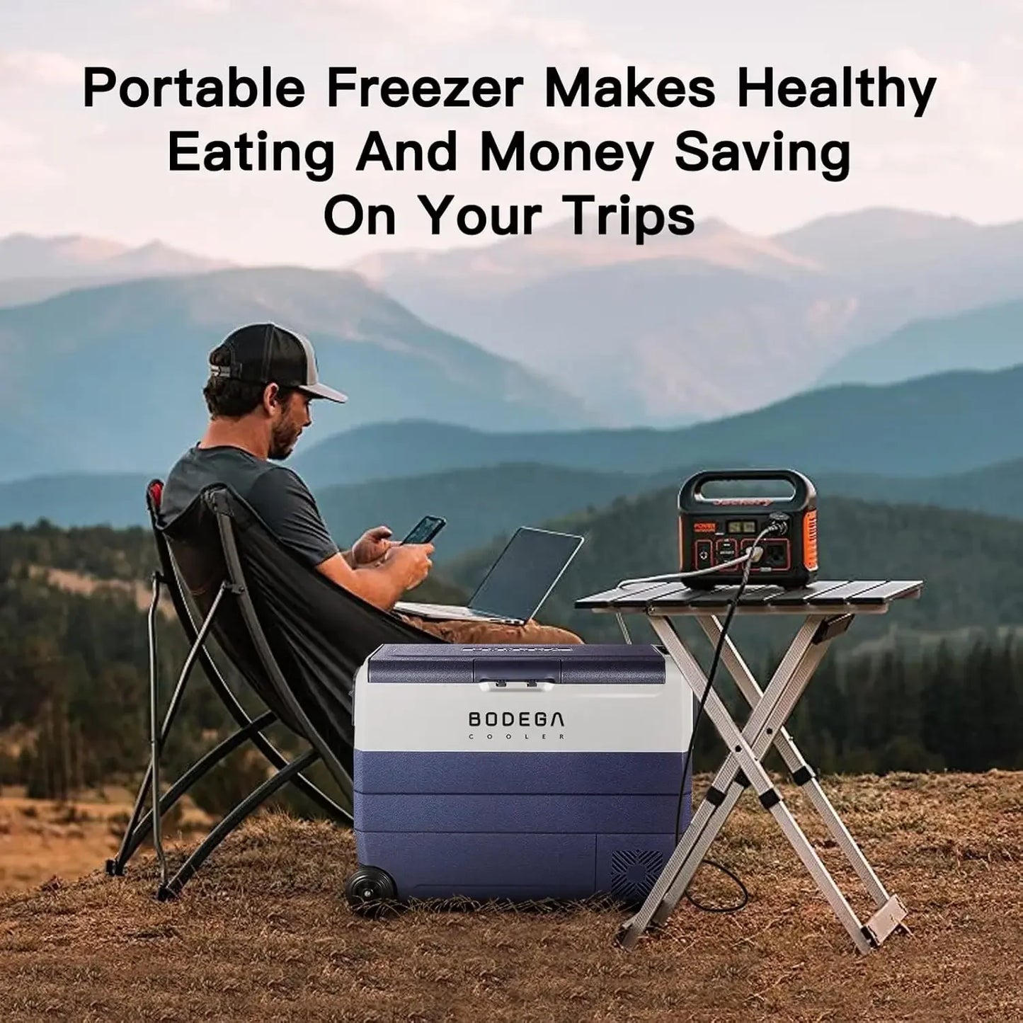 Hign Concerned 12V Car Refrigerator 64 Quart Portable Fridge