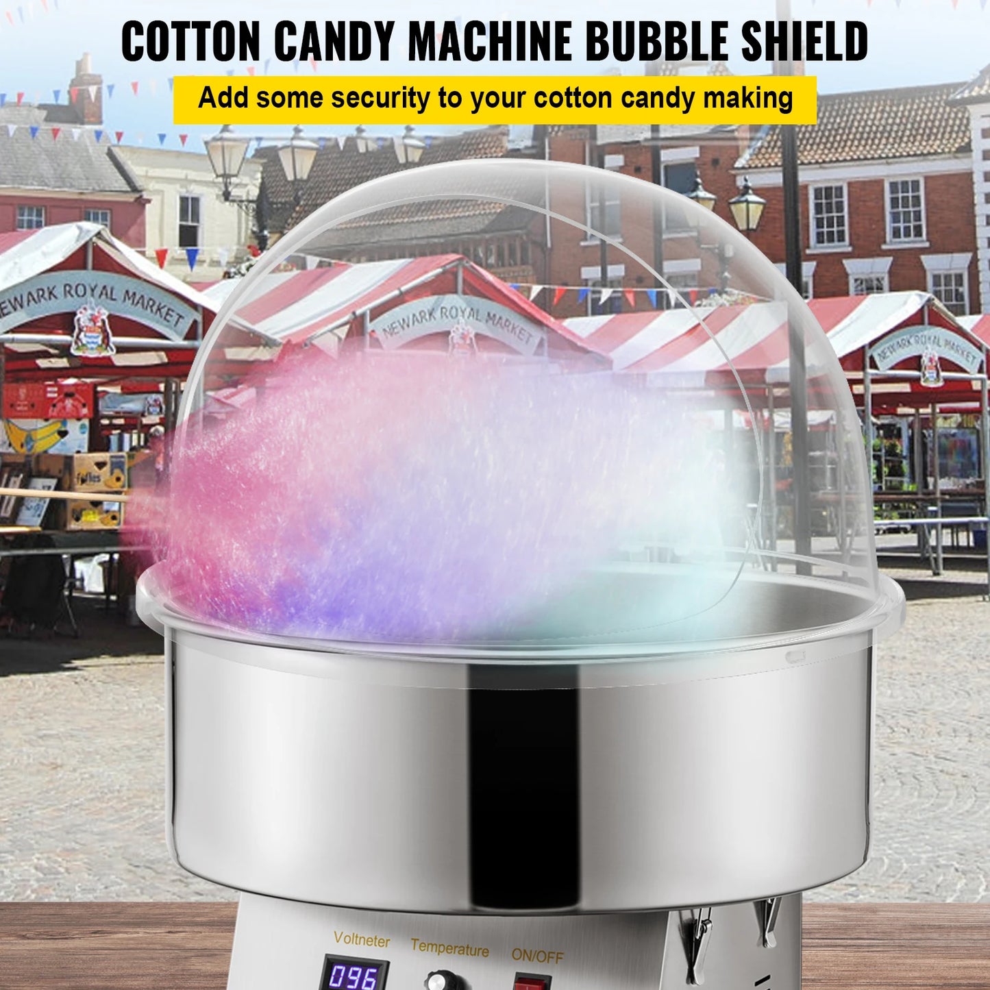 VEVOR Cotton Candy Machine Cover Bubble Shield Dome