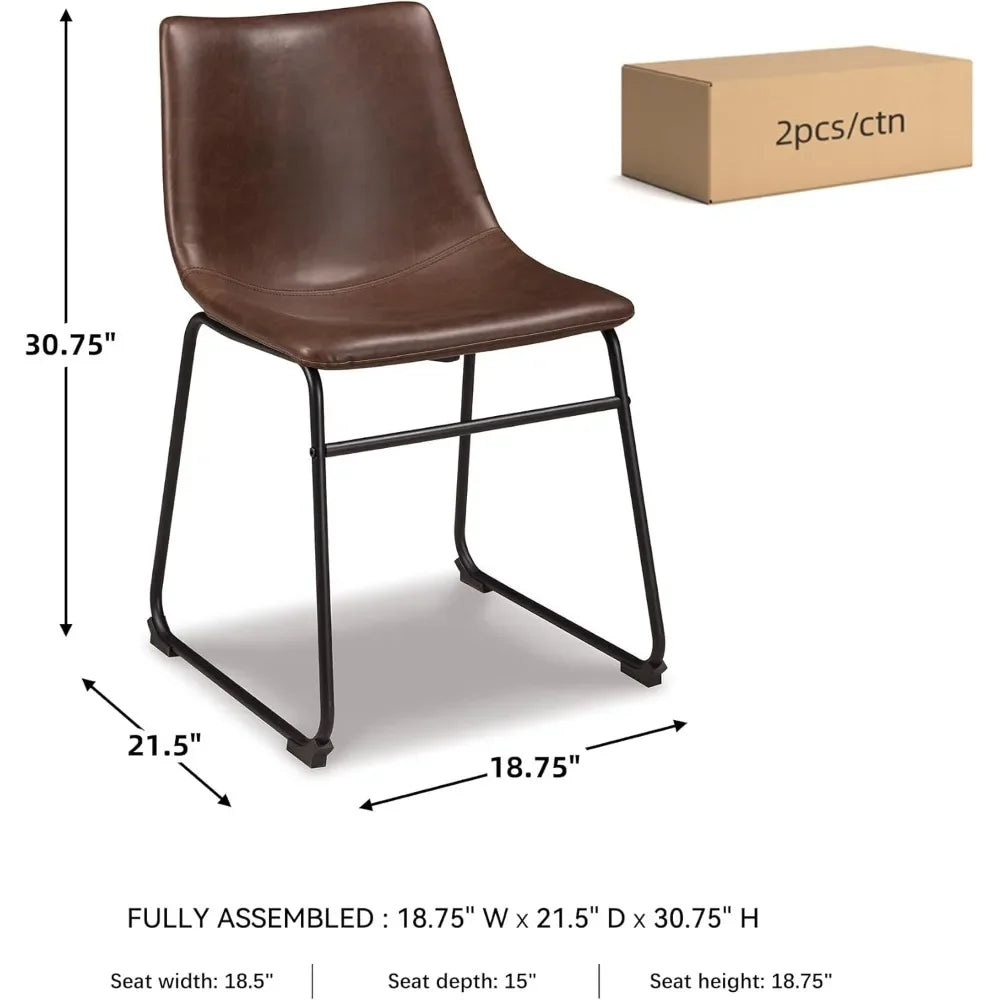 [New Arrival, Limited Stock!]mid century centiar 18.75" dining bucket chair, 2 count, black and brown