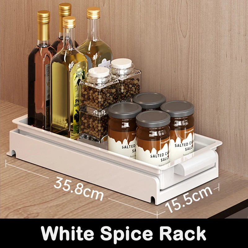 None Kitchen Pull Out Dish Rack With Drainboard Cabinet Organizer