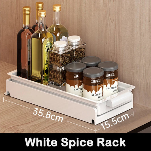 None Kitchen Pull Out Dish Rack With Drainboard Cabinet Organizer