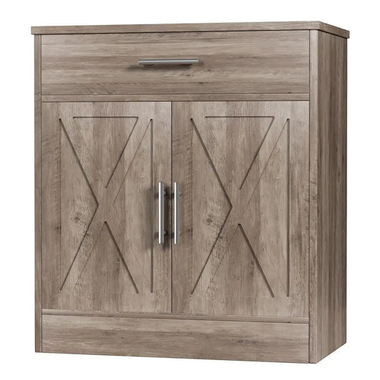 Farmhouse Kitchen Storage Cabinet With Doors And Drawers