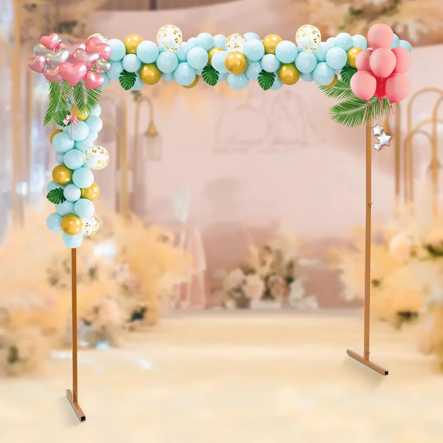 NONECN Iron Wedding Arch Frame For Garden And Party Decor