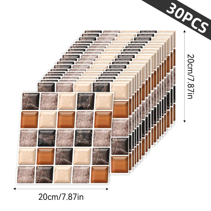 Hign-concerned 3D Wallpaper Stickers Set Peel and Stick Decor