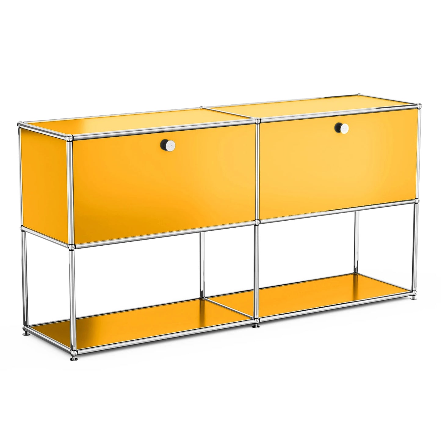 Furgle Modern TV Stand Storage Cabinet With Metal Frame