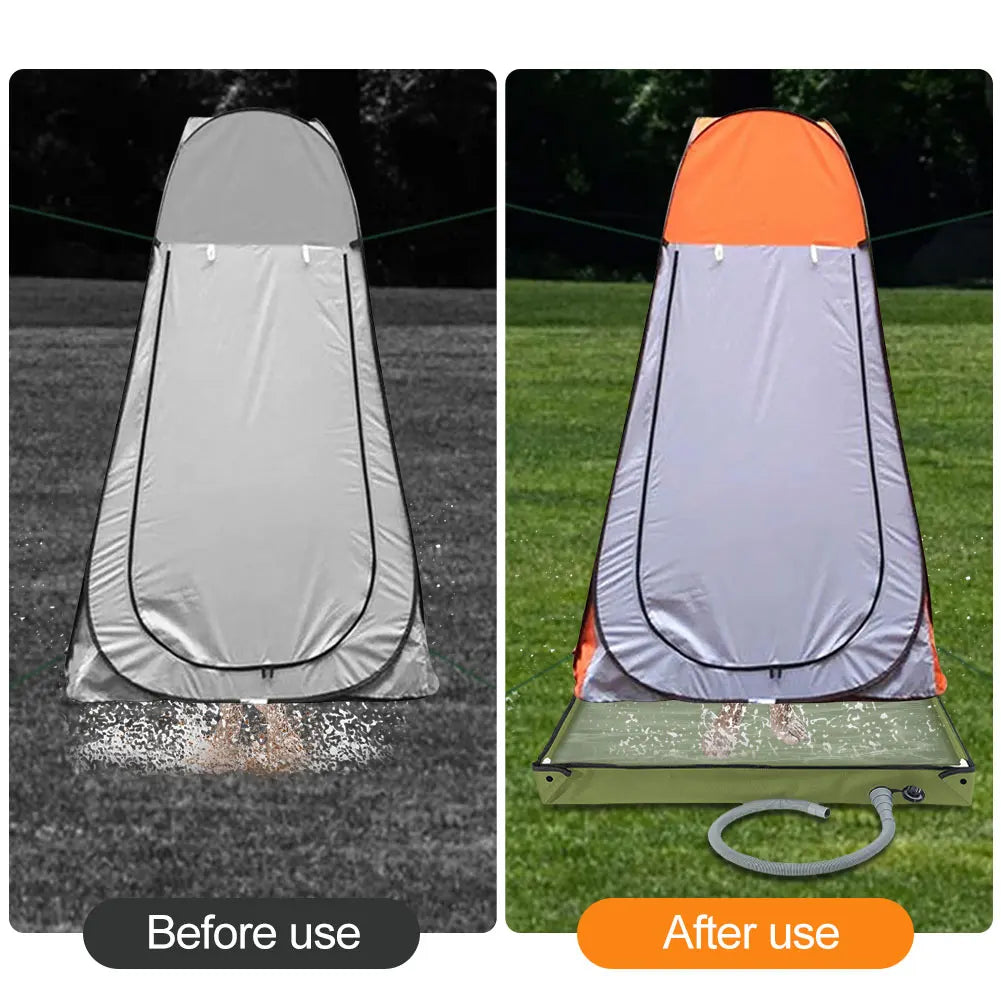 Hign Concerned Portable Shower Pan With Drain Hose Foldable