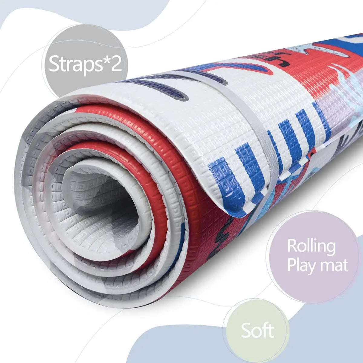 Hign Concerned Chemical One Piece Waterproof Rolling Playmat