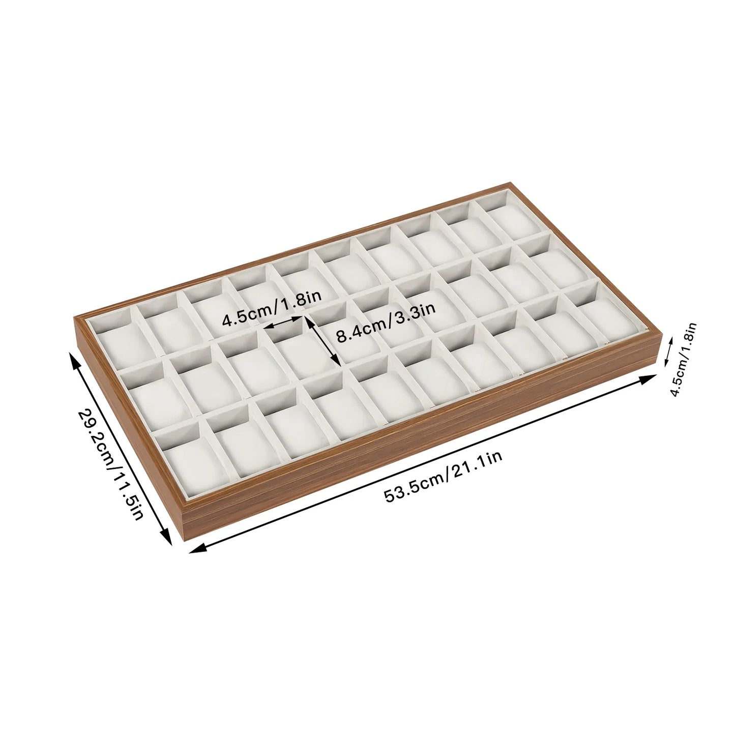 30 Slots Wooden Watch Box Organizer Luxury Large Watch Jewelry Display Storage Box Pillows Case Wood Gift