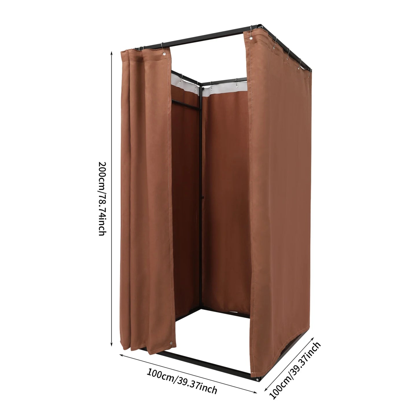 Portable Clothing Store Fitting Room Dressing Solution