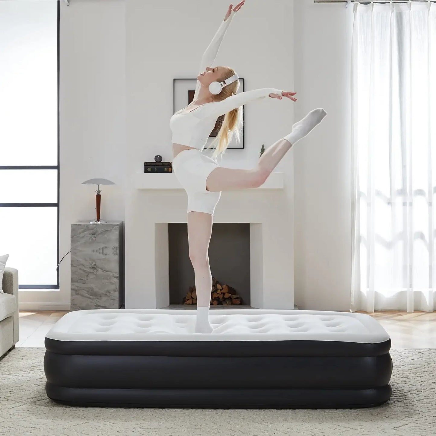 XMSJ Air Mattress with Built In High Capacity Pump