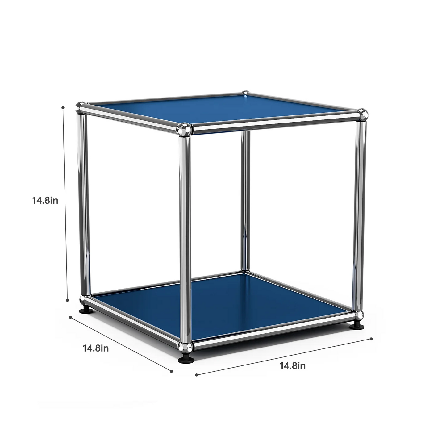 Bedside Storage Cabinet Organizer with Stainless Metal Nightstand and Door & Bookshelf For bedroom Living Room Study Room