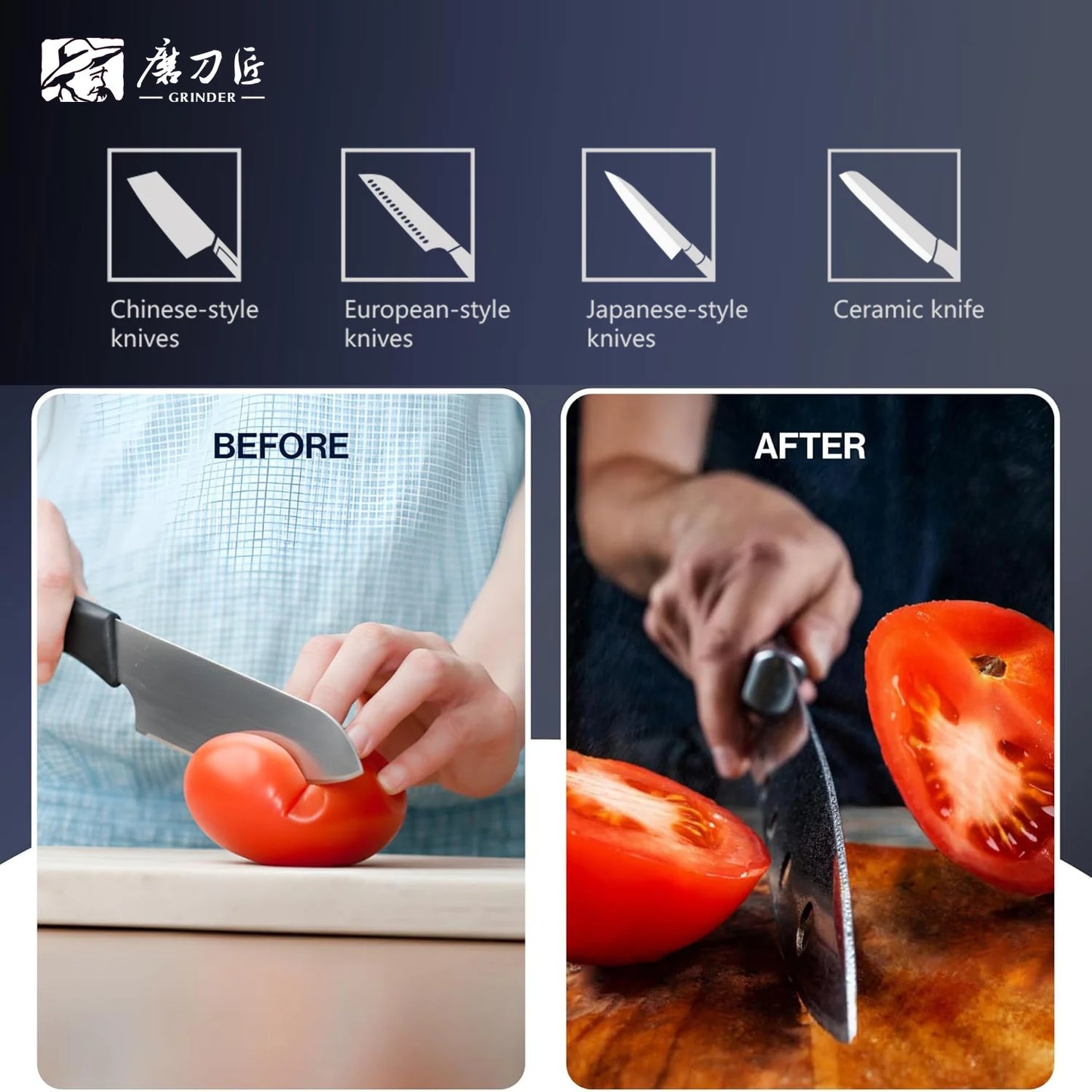 TAIDEA TG2403 Electric Knife Sharpener 3-Stage System