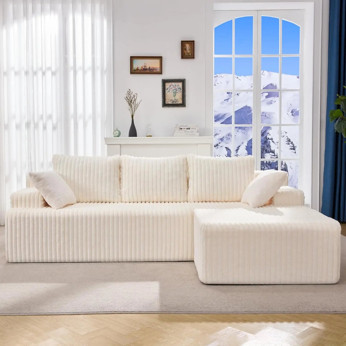 HUANZHUANG Modular Sectional Sofa L Shape Memory Foam