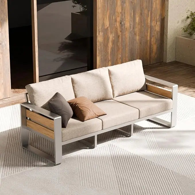 Angduo Aluminum Outdoor Patio Armchair Set Cushions