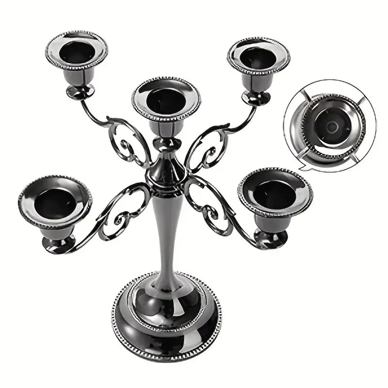 Hign Concerned 5 Arm Candle Holder Candelabra For Tapers