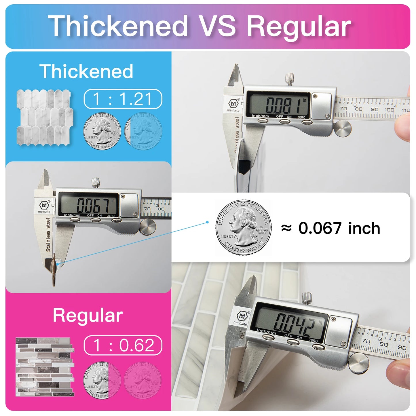 Art3d Self Adhesive Marble Backsplash Tiles 10 Pack