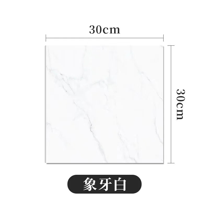 Censor Simulated Thick Marble Tile Floor Sticker PVC Waterproof