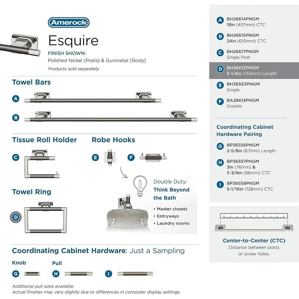 DUTRIEUX Towel Ring Wall Mount Hand Towel Holder Accessory