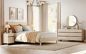 MKDK Modern Dresser And Nightstands Set With Ample Storage