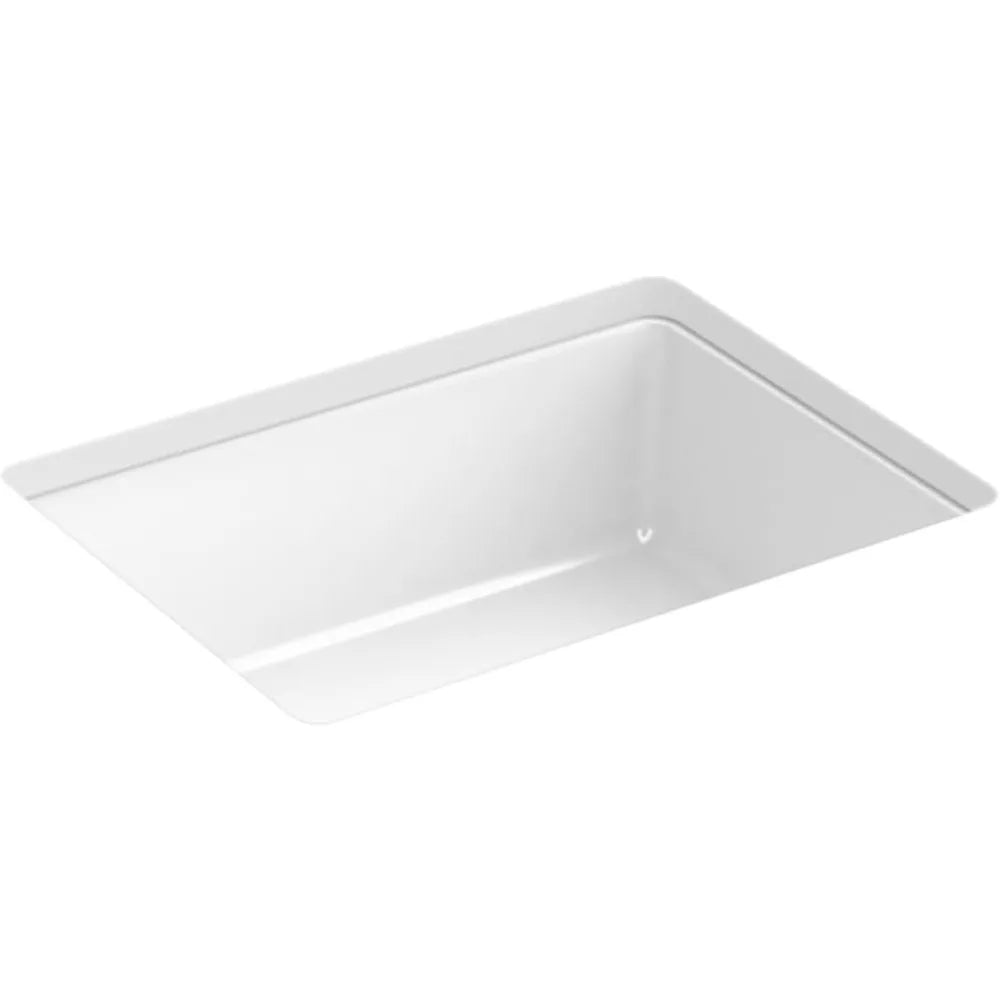 KOHLER Verticyl 17 Undermount Bathroom Vanity Sink With Overflow Drain, Undermount Bathroom Sink, White