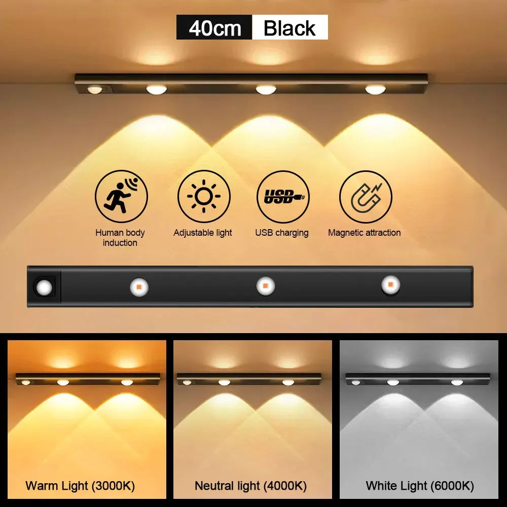 Digitaling Night Light Motion Sensor USB LED For Cabinet