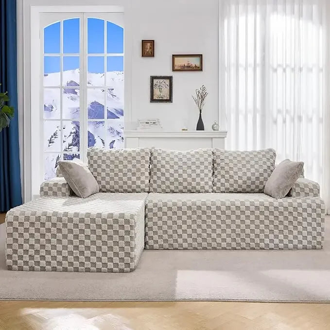 Cloud Modular Sectional Sofa L Shaped With Memory Foam Chaise