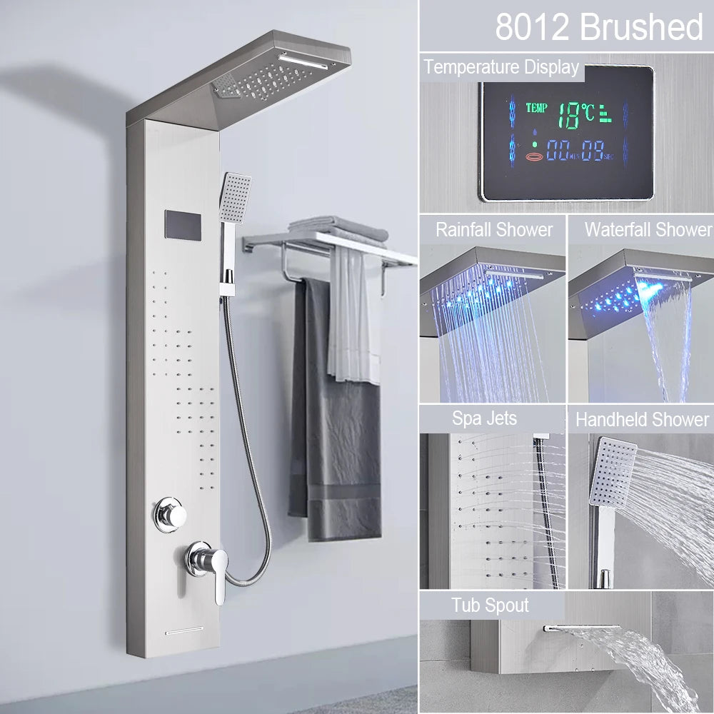 Big Boss Home And Garden LED Light Shower Panel System