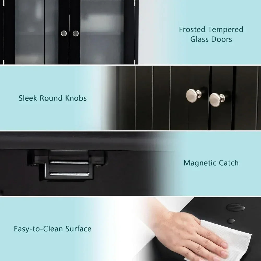 Guangbai Bathroom Storage Cabinet Organizer With Doors