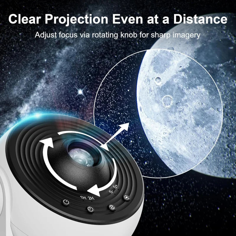 13-in-1 HD Galaxy Projector with Timer 360 °   Rotation Milky Way Night Light for Bedroom Ceiling Decor Space Gift