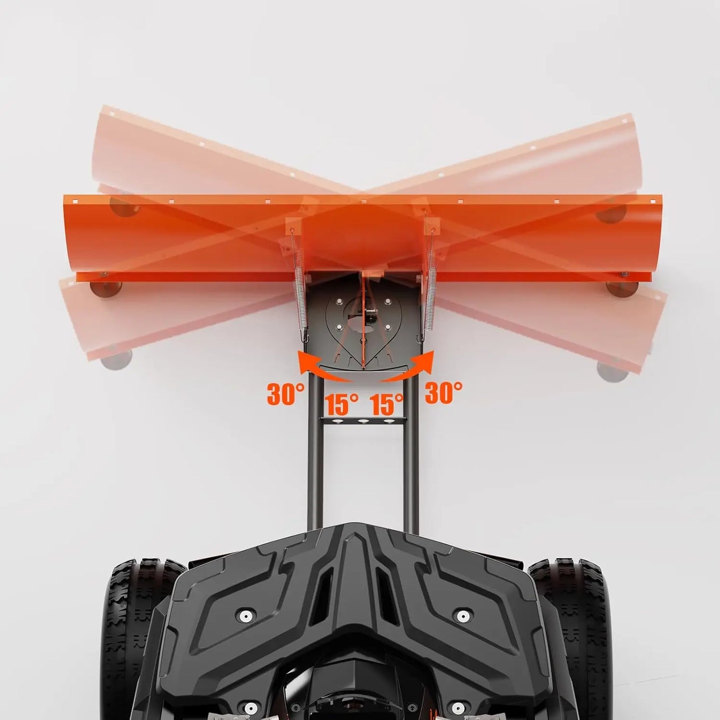 Heavy Duty Snow Plow Blade For ATVs UTVs And Tractors Adjustable 0 15 30 Degrees