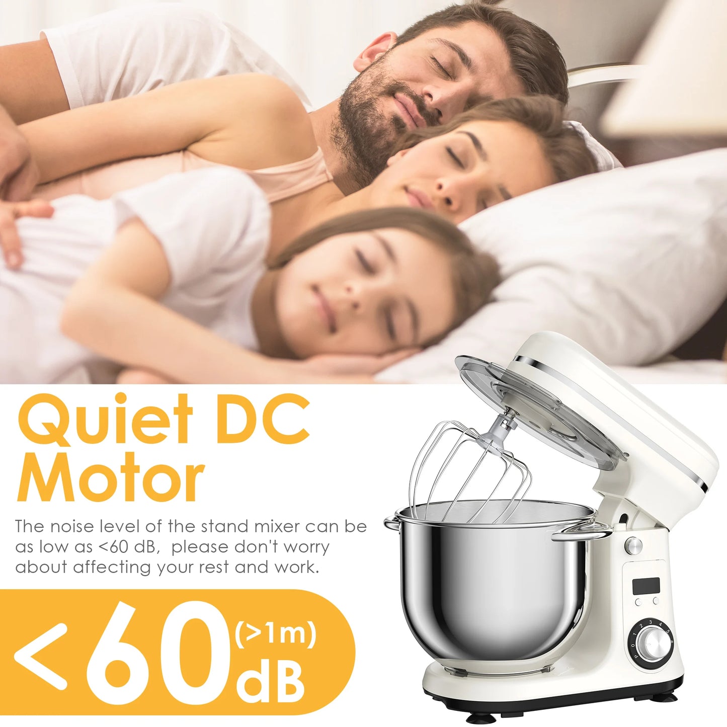 Biolomix 6 Speed Stand Mixer With Blender And Dough Kneader