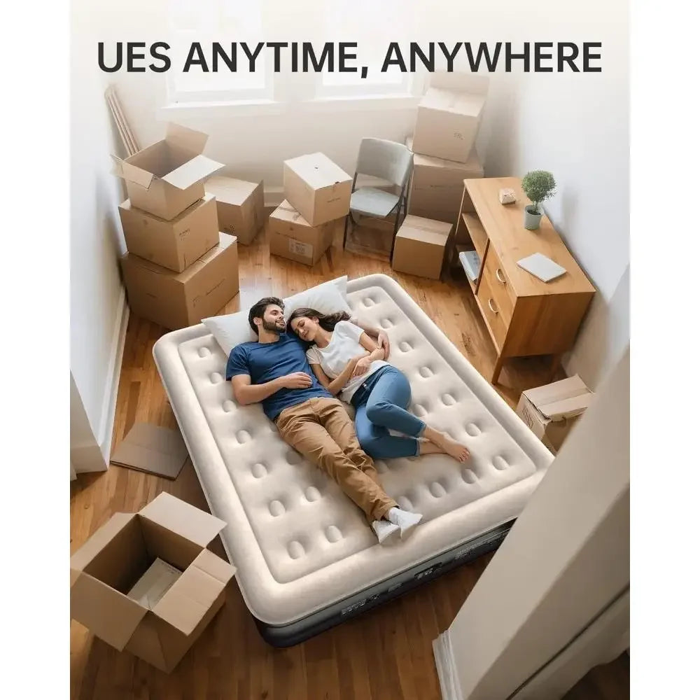 Hign-concerned Air Mattress With Built in Pump For Home Guests
