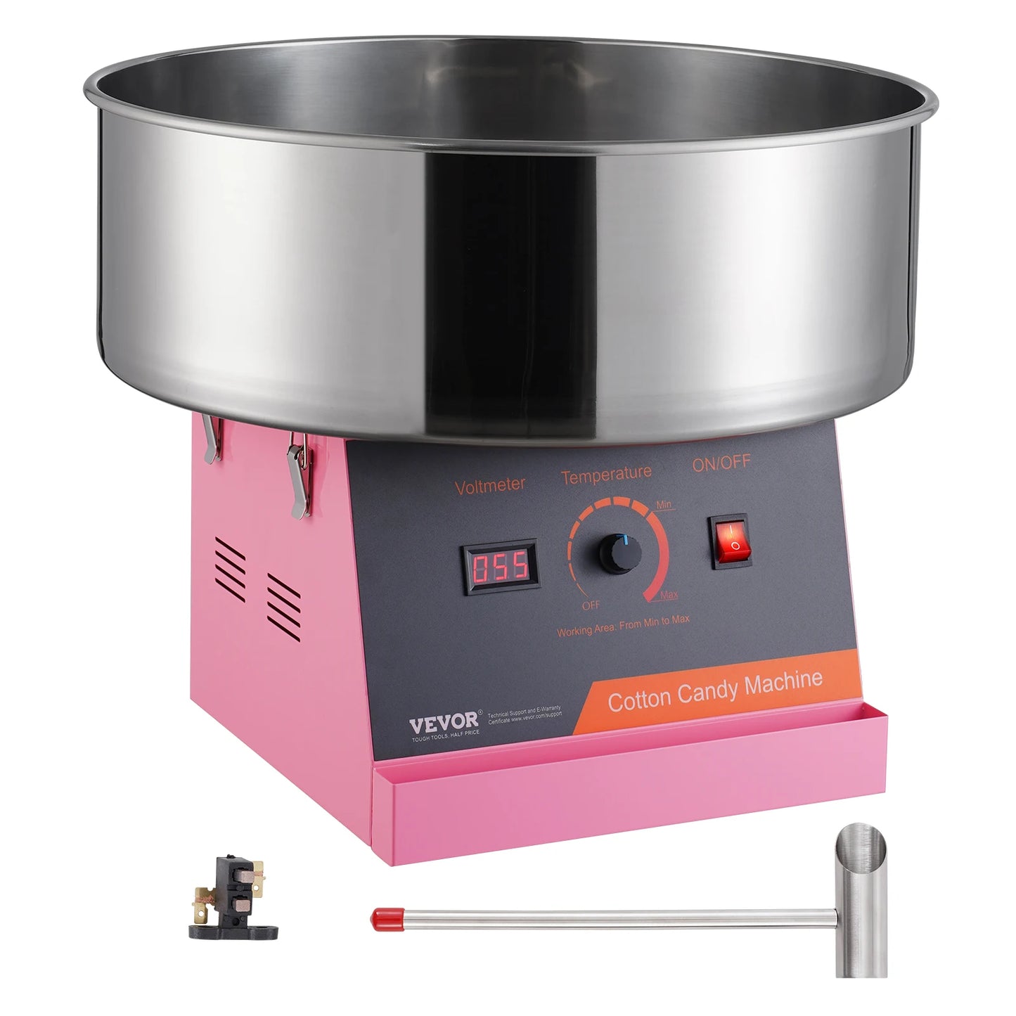 SucceBuy Electric Cotton Candy Machine Commercial Sugar Floss Maker