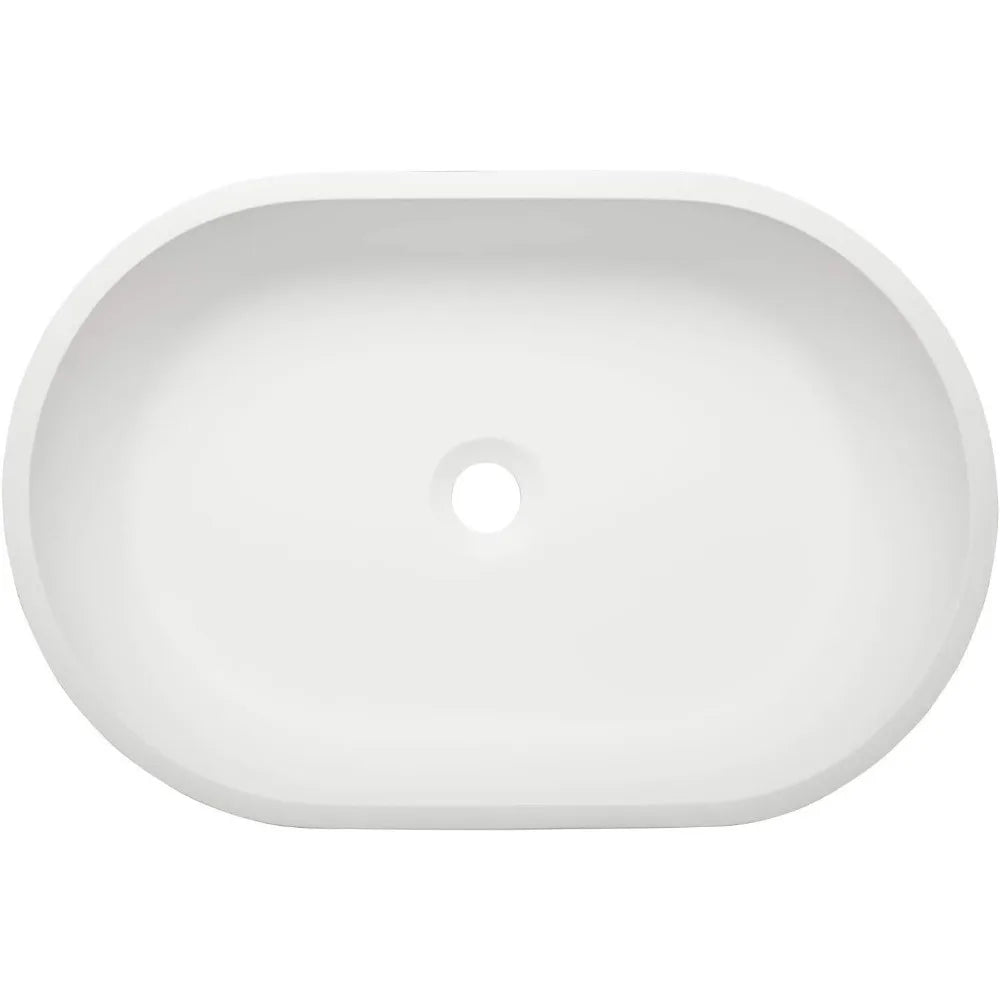 398746 Atria 23" Resin Vessel Bathroom Sink - White
