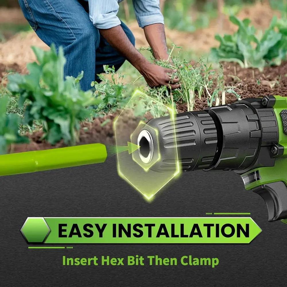 Heavy Duty Garden Auger Drill Bit Spiral Bulb Planter Tool Hex Drive