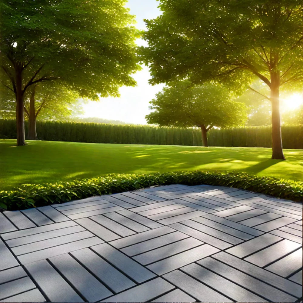 Hign-Concerned Interlocking Plastic Deck Tiles Waterproof