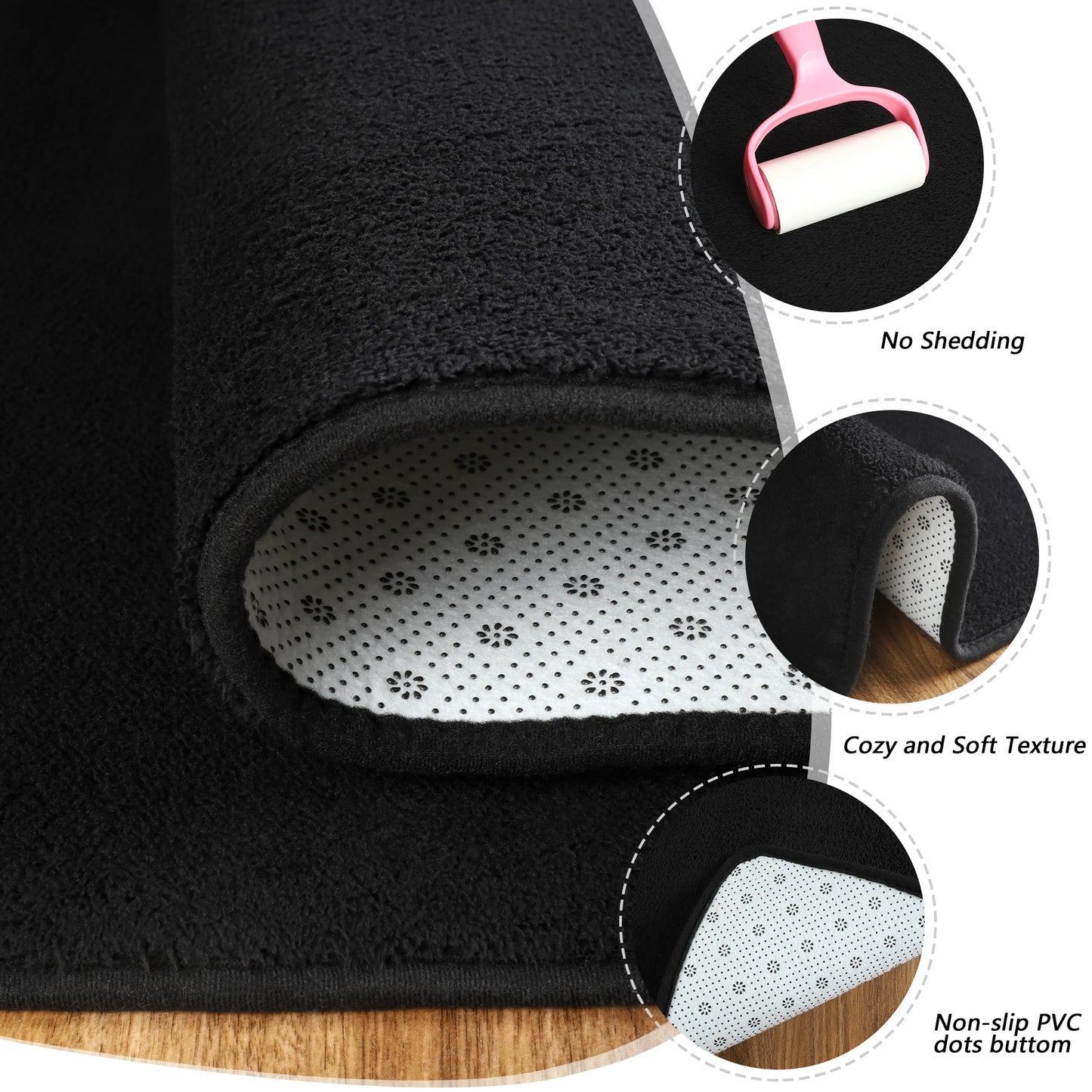 Hign Concerned Nonslip Living Room Rug Soft Acrylic Carpet