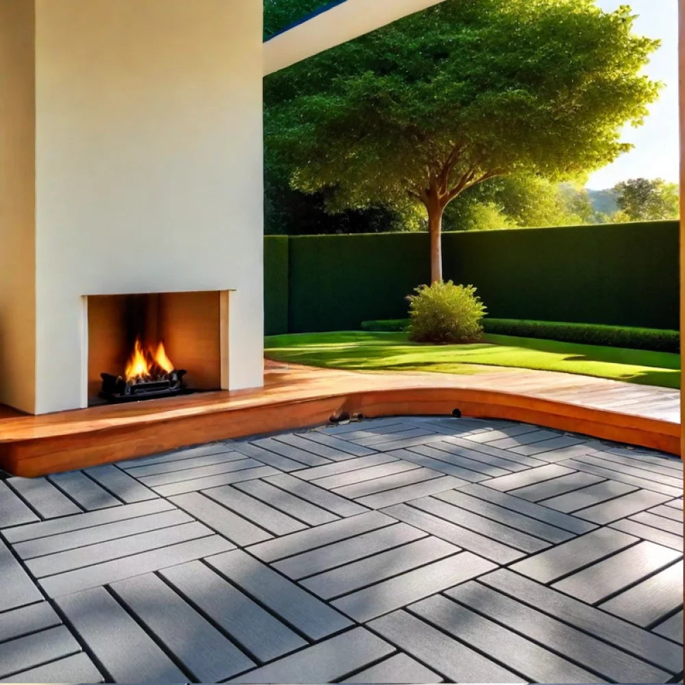 Hign-Concerned Interlocking Plastic Deck Tiles Waterproof