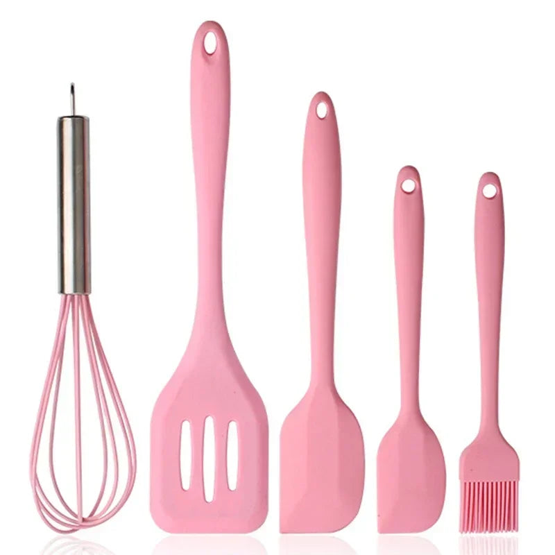 Venlohome 5 Piece Silicone Baking Utensils Set Nonstick