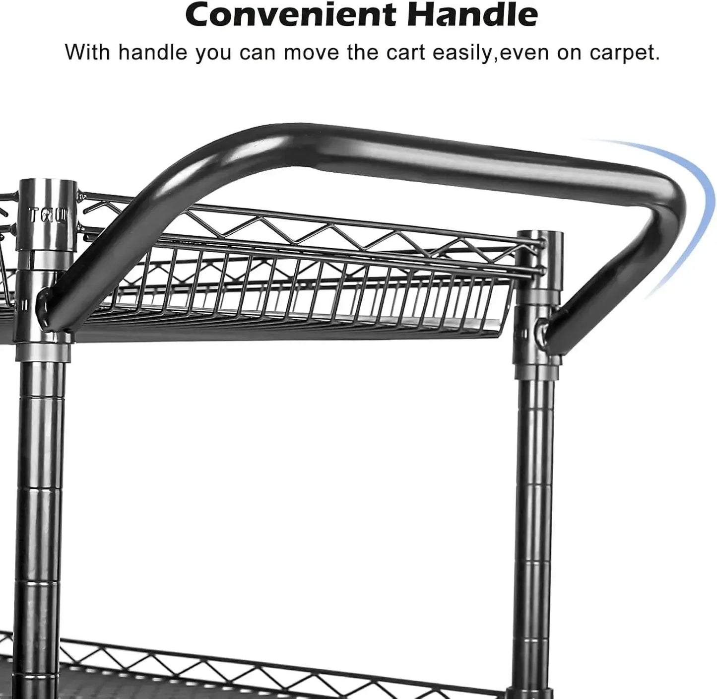 XMSJ Heavy Duty Rolling Utility Cart 990 Lb Capacity NSF