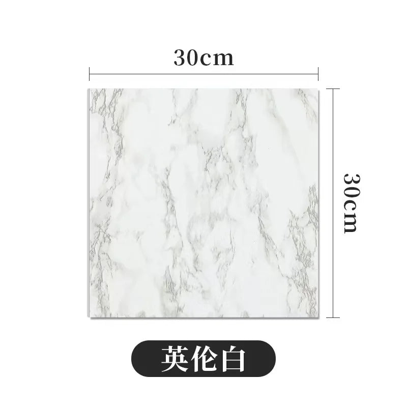 Censor Simulated Thick Marble Tile Floor Sticker PVC Waterproof
