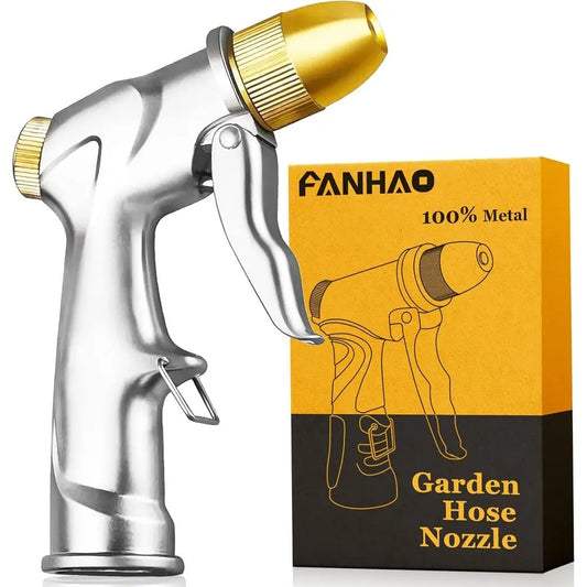 Upgraded Metal Garden Hose Nozzle Sprayer With 4 Spray Modes