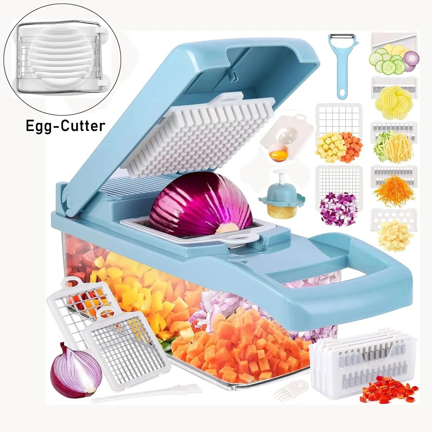 Multifunction Vegetable Cutter And Food Chopper Kitchen Gadget
